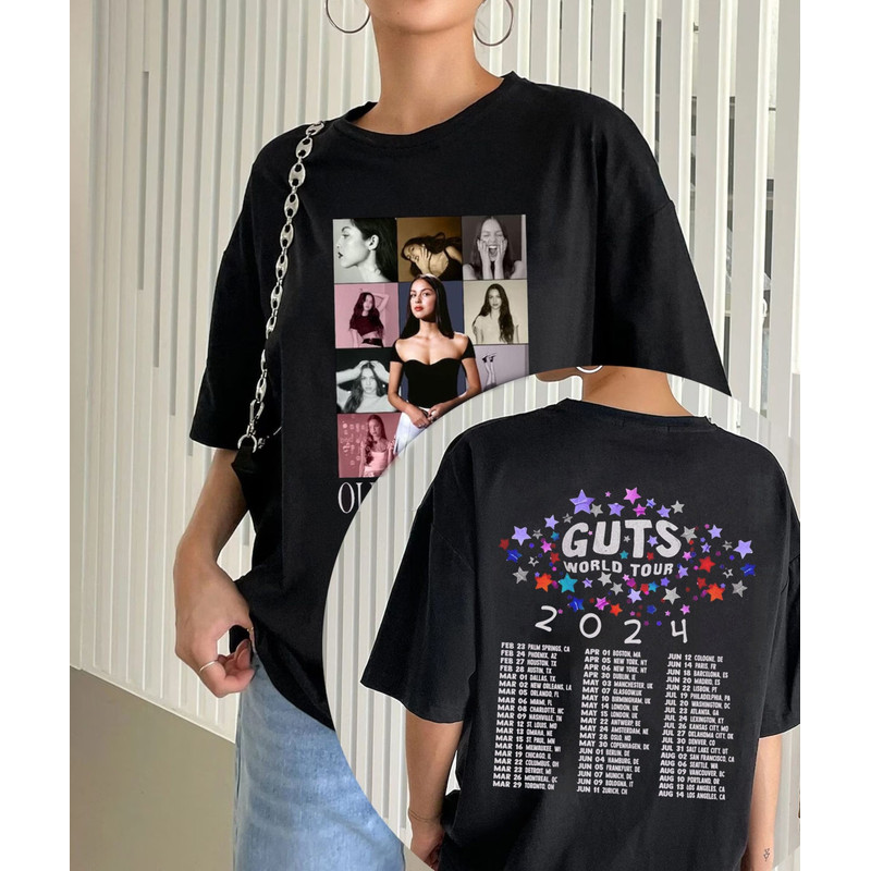 GUTS World Tour 2-sides shirt, 2024 Guts tour shirt, Rodrigo T-shirt, Concert shirt, Girls Concert t-shirt, Pop concert shirt.jpg