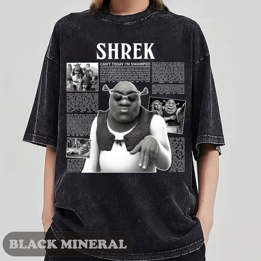 Can't Today I'm Swamped Shirt, Retro Shrek shirt, Disney Fiona Princess, Shrek and Fiona, Sassy Shrek Shirt, Funny Shrek Trending Tee.jpg