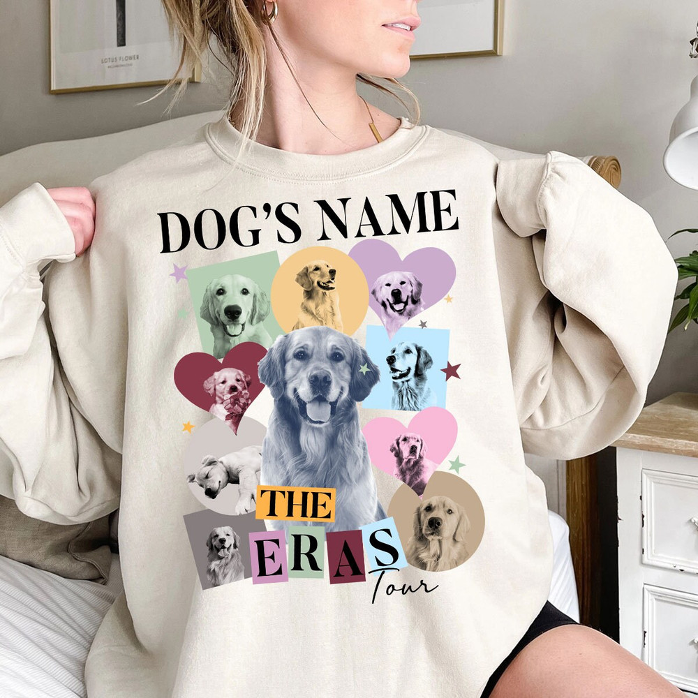 Custom Era's Tour Shirt, Personalized Dog Bootleg Shirt, Custom Dog Shirt, Custom Pet Portrait Shirt, Dog Photo Shirt, Custom Dog's Version.jpg