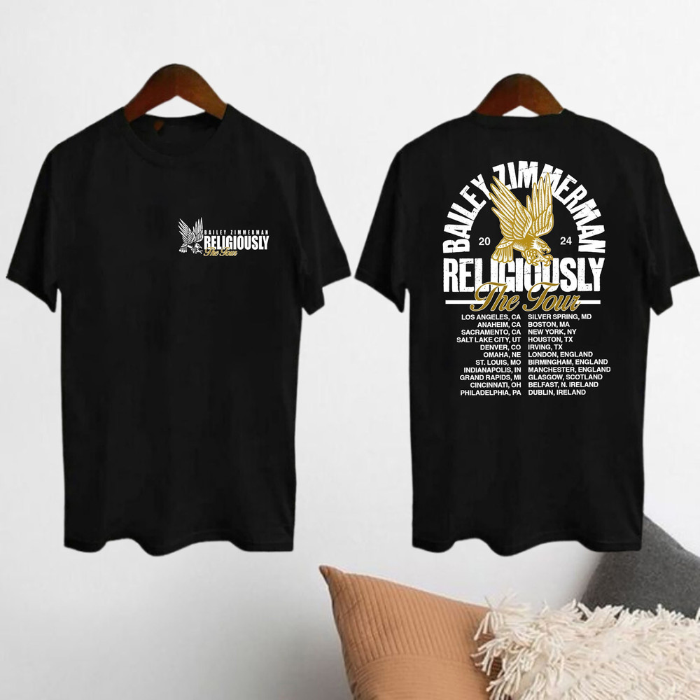 Bailey Zimmerman Fan Shirt, Bailey Zimmerman Religiously Tour 2024 T-Shirt, Zimmerman Country Music Shirt, Bailey Zimmerman Concert Merch.jpg