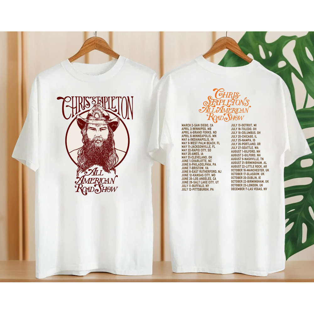 Chris Stapleton Country Music Shirt, All American Road Show 2024 Tour Shirt, Chris Stapleton Fan Gift Shirt, Chris Stapleton Concert Merch 1.jpg