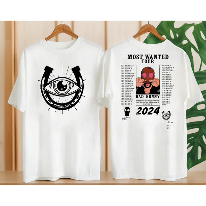 Cowboy Bad Bunny Graphic T-shirt, Most Wanted Tour 2024 Bad Bunny Shirt, Bad Bunny New Album Shirt, Bad Bunny Tour Merch, Bad Bunny Shirt.jpg