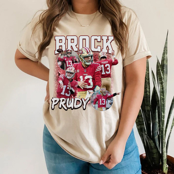 Vintage 90s Brock Purdy Comfort Colors Shirt- Vintage Brock Purdy Sweatshirt American Football  Football Vintage Shirt- Football Fan Tee.jpg