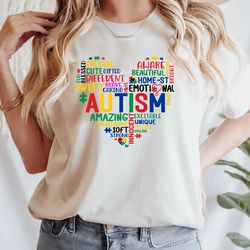 Autism Shirt, Autism Heart Shirt, Autism Awareness T-Shirts