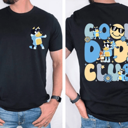 Bluey Cool Dad Club Shirt, Bluey Bandit Shirt, Dad Birthday Gift, Dad Bluey Shirt, Bluey Family ShIrt
