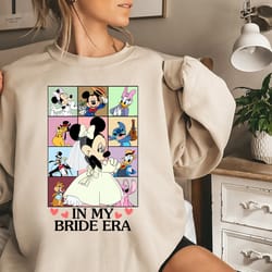 in my bride era shirt, mickey and friends bachelorette party shirt, disney bride to be shirt