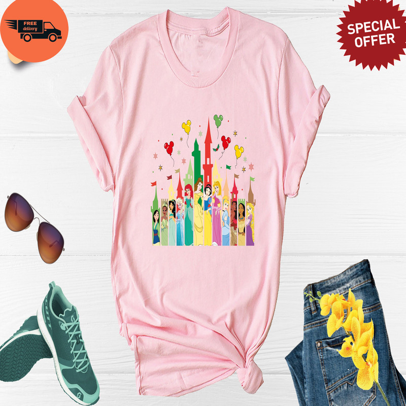 Disney Princess Castle Shirt, Disney Girl Shirt, Disney Castle Shirt, Disney Girl Trip Shirt, Cinderella Shirt, Snow White Shirt.jpg