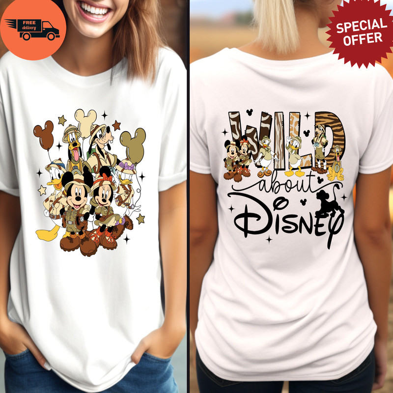 Disney Safari T-Shirt, Disney Animal Kingdom Shirt, Lion King Disney Wild Trip Shirt, Mickey And Friends Wild Shirt, Wild About Disney Shirt.jpg