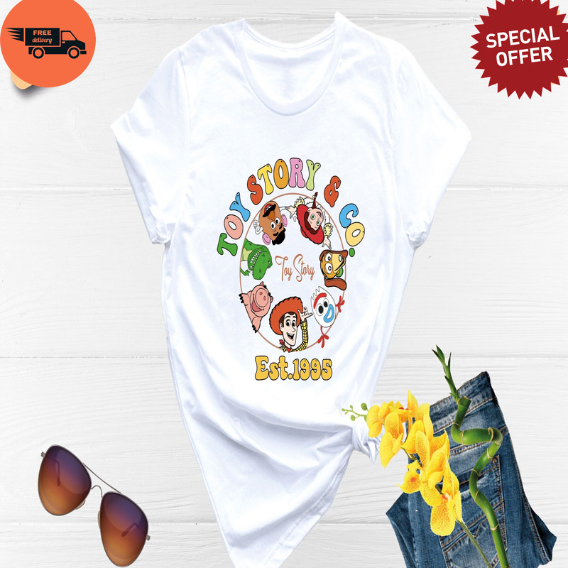 Disney Toy Story & Co 1995 Shirt, Disney Toy Story Shirt, Matching Squad Shirt, Toy Story Woddy Shirt, Toy Story Jessie Shirt.jpg