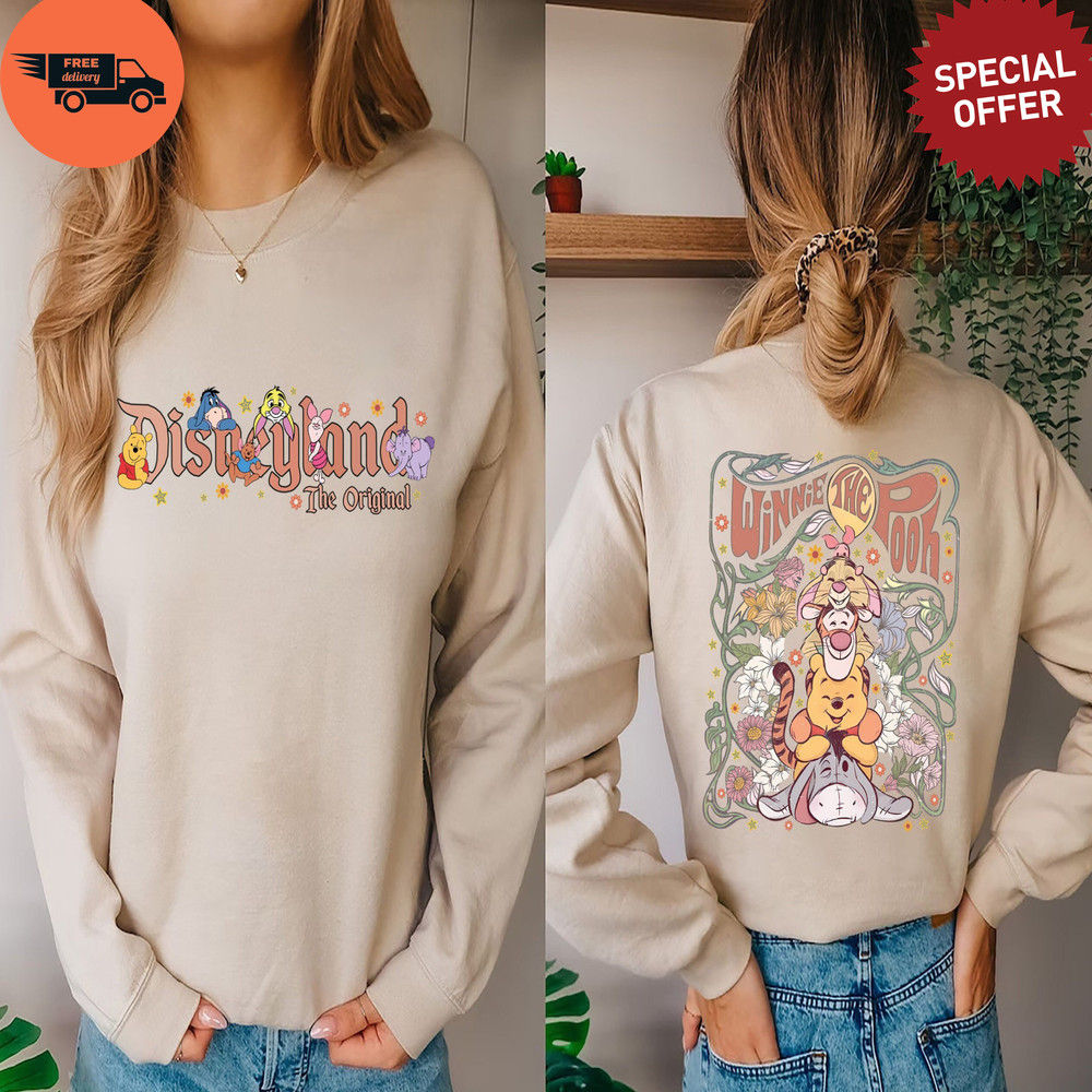 Disney Winnie the Pooh Shirt, Retro Winnie The Pooh And Friends Sweatshirt, Disneyland Shirt, Disney Winnie The Pooh Shirt, Disney Honeymoon.jpg