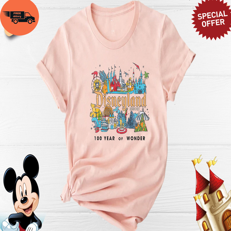 Disneyland 100 Years Of Wonder Shirt, Disney 1923-2023 Shirt, Walt Disney World Shirt, Disneyland Resort Shirt, Disney Family Shirts.jpg