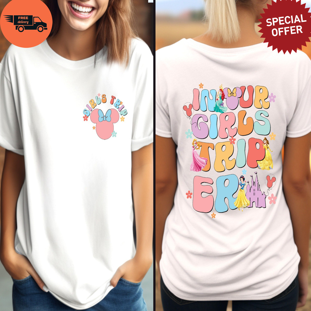 In My Disney Girls Trip Era Shirt, Disneyland Vacation Matching Shirt, Besties Vacation Shirt, Disneyland WDW Trip 2024 Shirt,.jpg