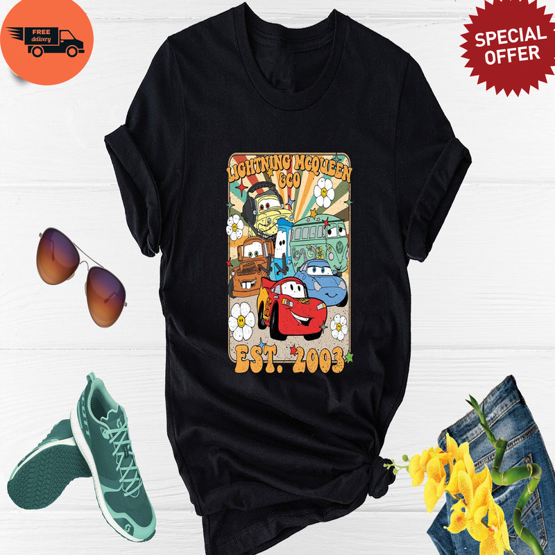 Lightning McQueen Shirt, Disney Cars Shirt, Disney Tow Mater Shirt, Cars Birthday Tee, Cars Land Shirt, Disney Pixar Shirt, Disney Kid Shirt 1.jpg