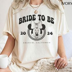 Disney Bridesmaid Shirt, Minnie Bride Shirt, Bride To Be Disney Shirt