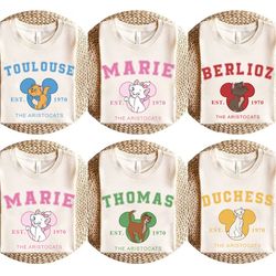 Disney Cat Shirt, Marie Aristocats Shirt, Marie Berlioz Toulouse