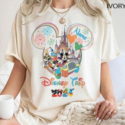Disney Family Trip Shirt, Retro Mickey And Friends Shirt, WDW Disneyland Shirt