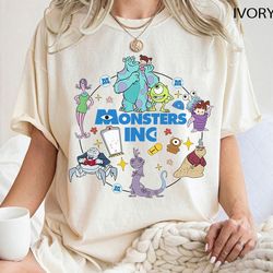 Disney Monsters Inc Shirt, Monster Inc Characters Shirt, Boo and Mike Shirts