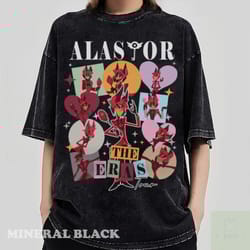 alastor the eras tour inpired comfort colors shirt, alastor demon shirt, alastor hazbin hotel t-shirt, alastor vivziepop