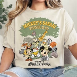 retro disney animal kingdom shirt, mickey and friends shirt, disney mickey safari shirt, vintage safari mode shirt