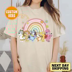 blue dog cartoon shirt, blue dog eras tour shirt, personalized great mama sweatshirt, blue dog family hoodie, best mothe