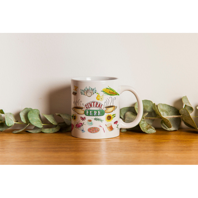 Friends TV Show Central Perk Ceramic Handmade Coffee Mug, Best Cute Funny Watercolor Art Tea Cup Gift for Him Her Girlfriend Boyfriend.jpg