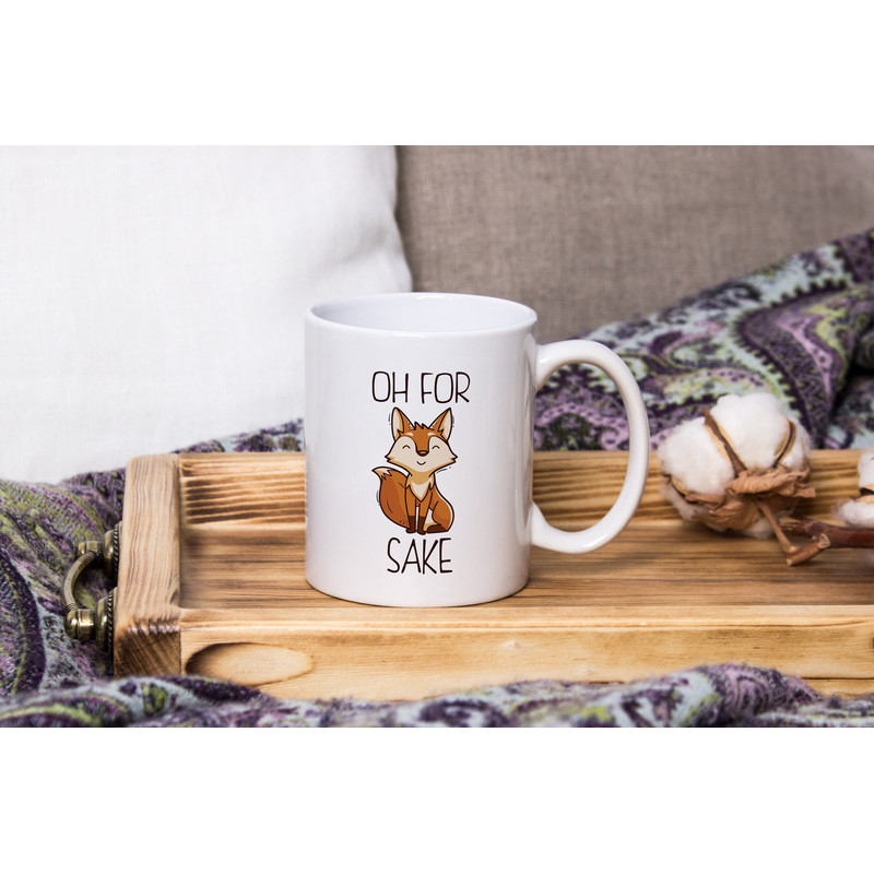 Oh For Fox Sake Mug, Funny Fox Mug, Funny Animal Design, Curse Word Typo, Fox Mug, Doctor Strange Tea Cup, Dr. Strange Coffee Mug.jpg