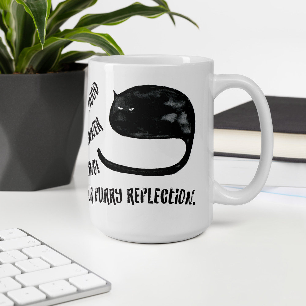 Moody Cat Mug - Furry Reflection.jpg