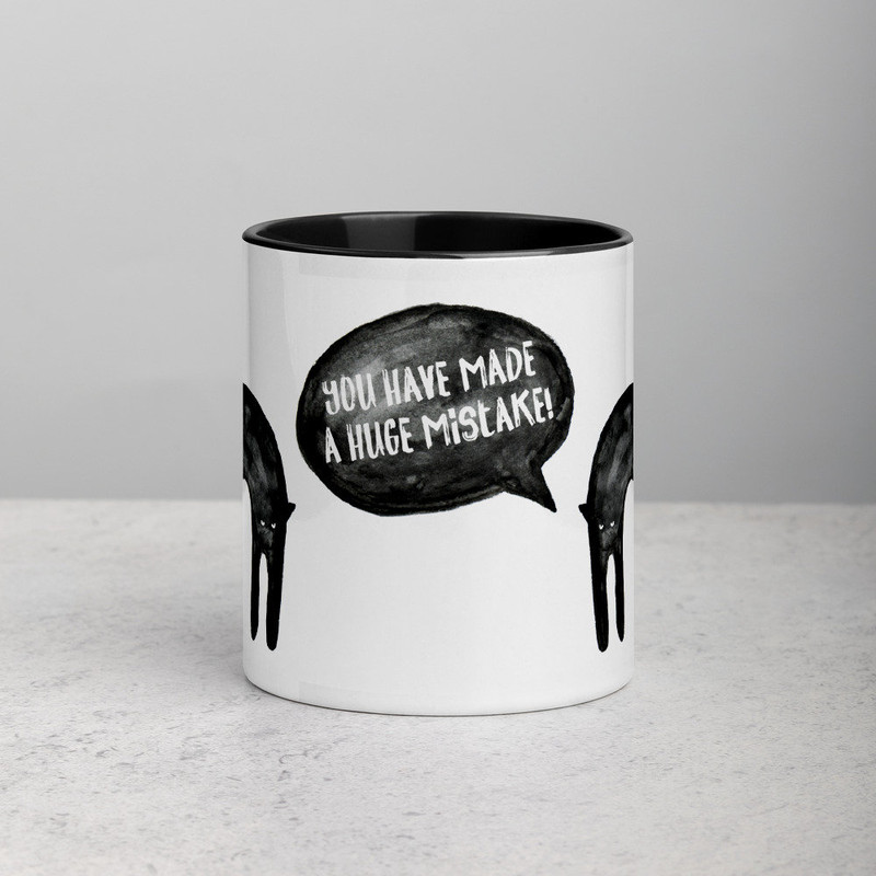 Moody Cat Mug - You've Made A Huge Mistake (Black Handle & Inside).jpg