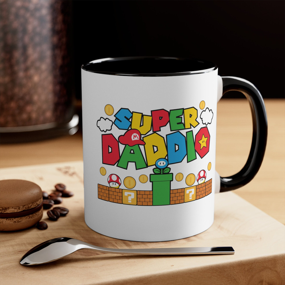 Funny Gift For Dad, Fathers Day Mug Super Daddio Mug Gamer Dad Fun Gift Novelty New Dad Mug Gift from Kid to Dad Super Daddio Mug.jpg