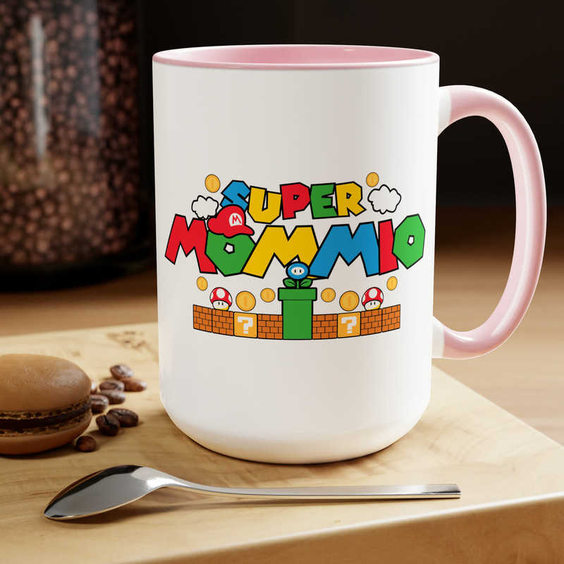 Funny Gift For Dad, Fathers Day Mug, Super Daddio Mug, Gamer Dad Fun Gift Novelty , New Dad Mug, Gift from Kid to Dad, 15oz Coffee Mug.jpg