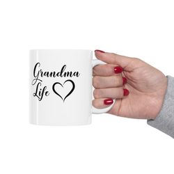 Grandma Life, Coffee Mug, Drinkware, Mama Mug, Gift For Her