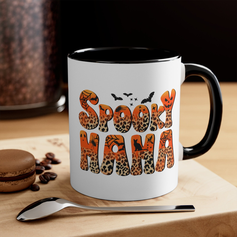 Spooky Mama Coffee Mug, Halloween Coffee Mug, Ghost Mug.jpg
