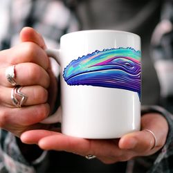whale coffee mug aquarium mug marine life sea life beaut