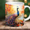 Coffee Mug Peacock Coffee Cup Animal Lover Mug Gift for Women Christmas Gift Birthday Gift Nature lover Mug Wildlife Lover Gift For Mom 2.jpg