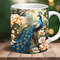 Coffee Mug Peacock Coffee Cup Animal Lover Mug Gift for Women Christmas Gift Birthday Gift Nature lover Mug Wildlife Lover Gift For Mom 3.jpg