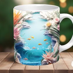 coffee mug coffee cup ocean mug gift for women christmas gift birthday
