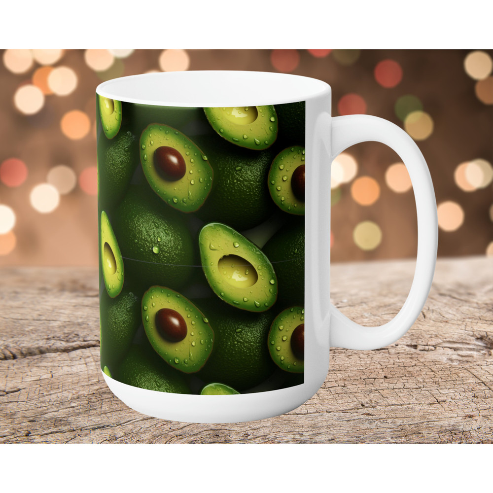 15oz Avocado Coffee Mug, Coffee Cup, Avocado Lover Mug, Funny Mug, Birthday Gifts, Christmas Gifts, Teacher gift, Gift for Women Men.jpg