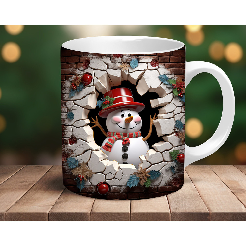 Coffee Mug, Coffee Cup, Snowman Mug, Santa Mug, Christmas Gift, Christmas Decor, Gift for Men, Gift for Women, Cute Mug 2.jpg
