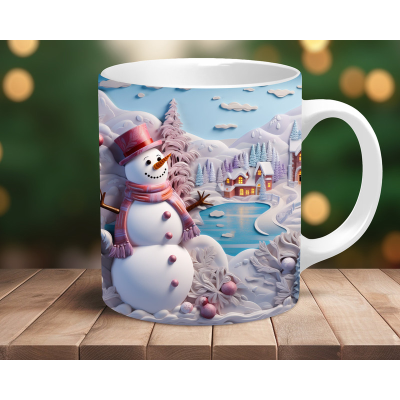 Coffee Mug, Coffee Cup, Snowman Mug, Santa Mug, Christmas Gift, Christmas Decor, Gift for Men, Gift for Women, Cute Mug 8.jpg