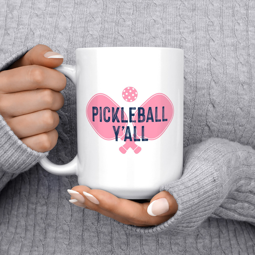 Pickleball Mug, Pickleball Gifts, Pickle Ball, Pickleball Paddle, Cute Pickleball, Southern Gifts, Cute Coffee Mug, Pickleball Accessories.jpg