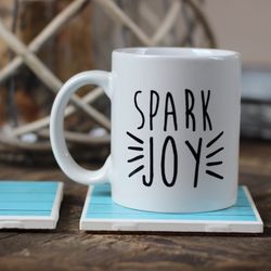 spark joy mug does this spark joy coffee gift tidy up minimalist g