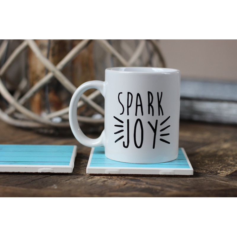 Spark Joy Mug Does This Spark Joy Coffee Gift Tidy Up Minimalist Gift Gifts for Her Hostess Gift Coffee Mug Gift.jpg