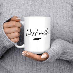 nashville mug, nashville gift, nash, nashville tn, tennessee mug, tenn