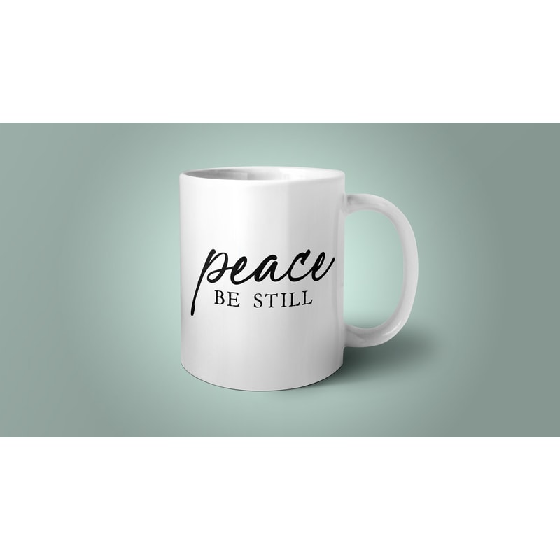 Peace Be Still, Christian Mug, Christian Gift, Religious Coffee Mug, Bible Verse Mug, New Home Gift, Housewarming Gift, Faith Gifts.jpg