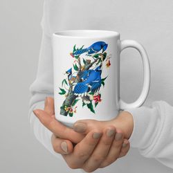 blue jay mug john james audubon blue jay bird mug fine art mugcup idea