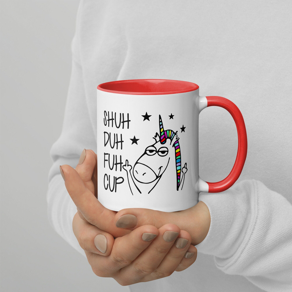 Shuh Duh Fuh Cup Mug Unicorn Mug Accent Coffee Mug Funny Mug Shut the Fuk Up Funny Boyfriend Gift Girlfriend Mug Rude Mug Unicorn Gift Mug.jpg