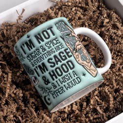 3d im not sugar and spice im sage mug design