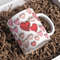3D Valentine's Day Hearts Inflated Mug Wrap Sublimation Design 11oz & 15oz, 3D Puff Saint's Day Hearts Mug PNG, Mug Sublimation Designs.jpg