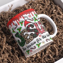 3d jesus the reason for the season inflated mug design