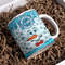 3D Let It Snow Inflated Mug Wrap Sublimation Design 11oz & 15oz, Puffy Christmas Snowman Mug PNG Sublimation Design, Digital Download.jpg